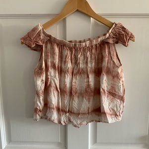 Wonderland Honolulu Off Shoulder Crop Top Small